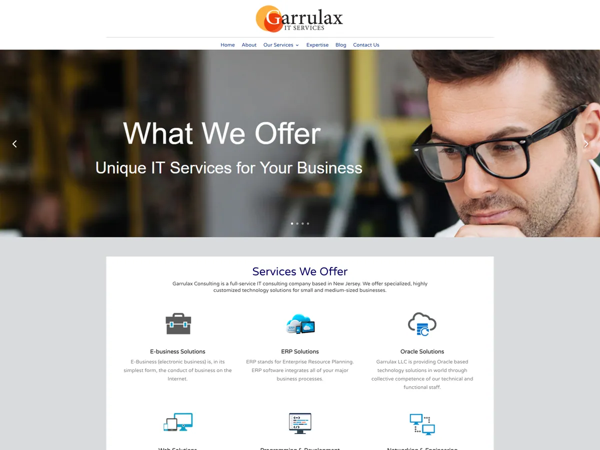 Garrulax Consulting website — New Jersey, USA