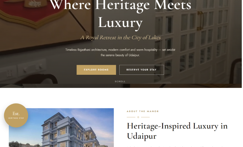 Boheda Manor Luxury Heritage Hotel in Udaipur