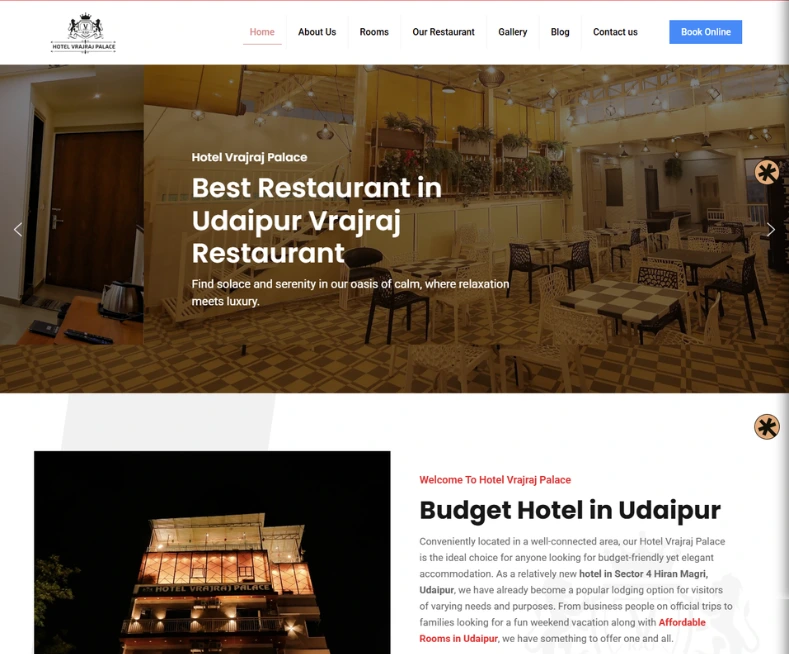 Hotel Vrajraj Palace Budget Hotel in Udaipur