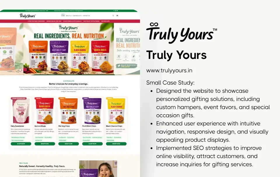 Truly Yours Foods Pvt. Ltd. - Healthy Snacks Food Brand